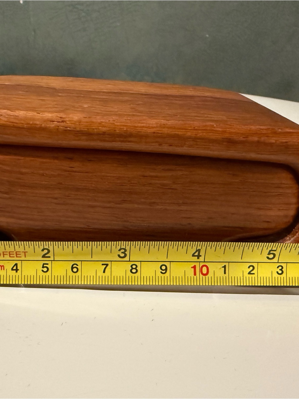 Vintage Handmade in Costa Rica 🇨🇷 Teak Wood Trinket Box - Warm Brown